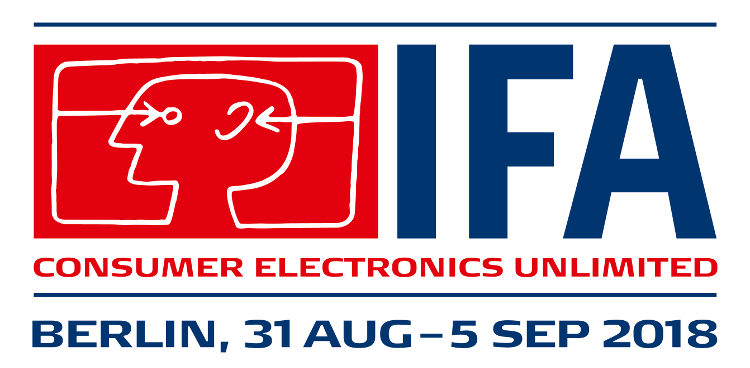 Het logo van de IFA 2018 met datum