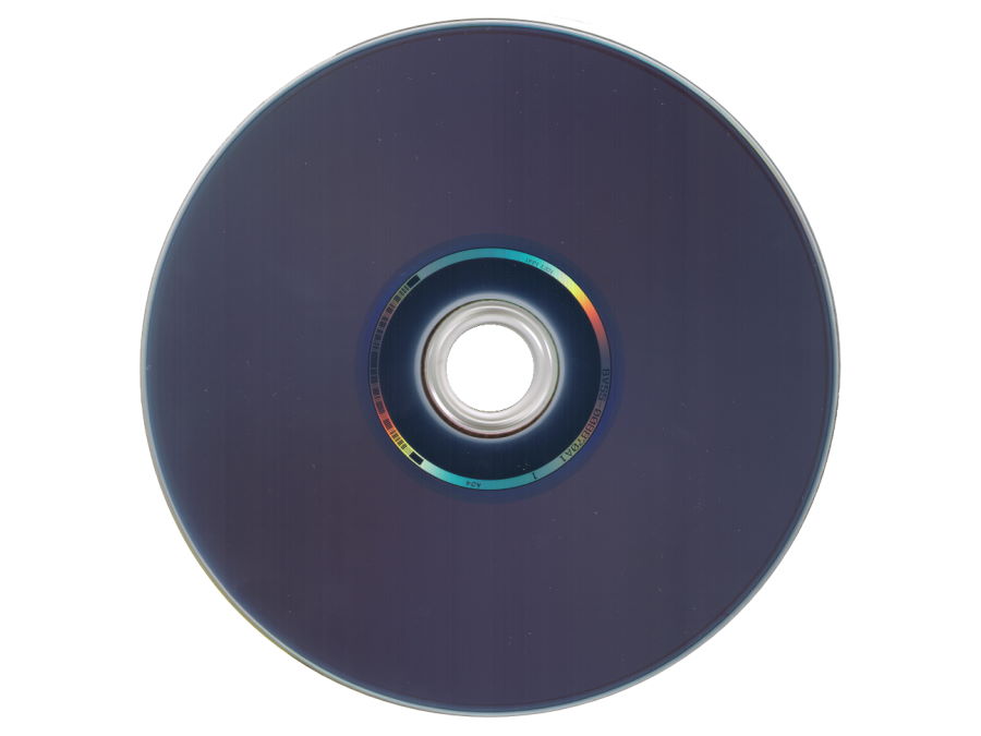 Rückseite einer Blu-ray-Disc
